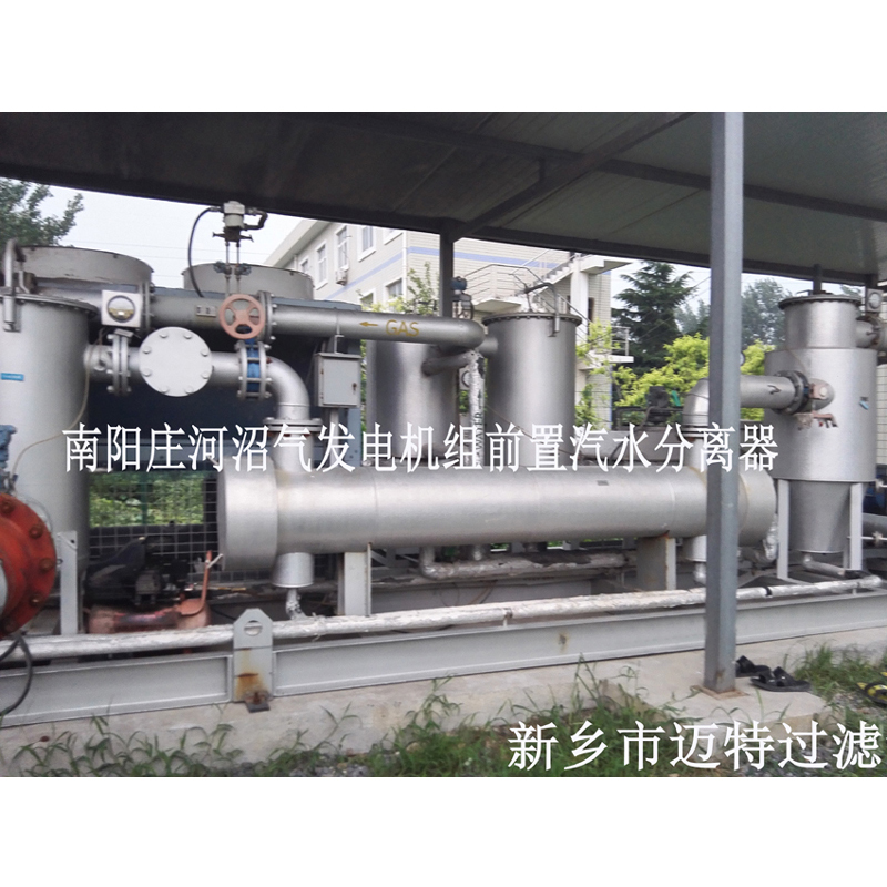 河南南陽垃圾沼氣發電廠燃燒機前氣體處理模塊，